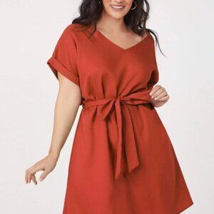 Plus Size Blue Dress *** 4XL SIZE 20 Color Orange